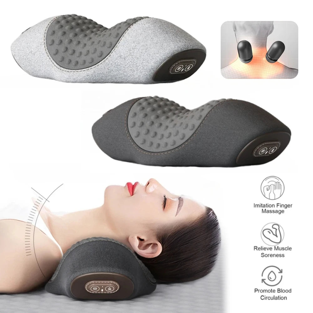 Coussin Cervical Chauffant Massage & Étirement