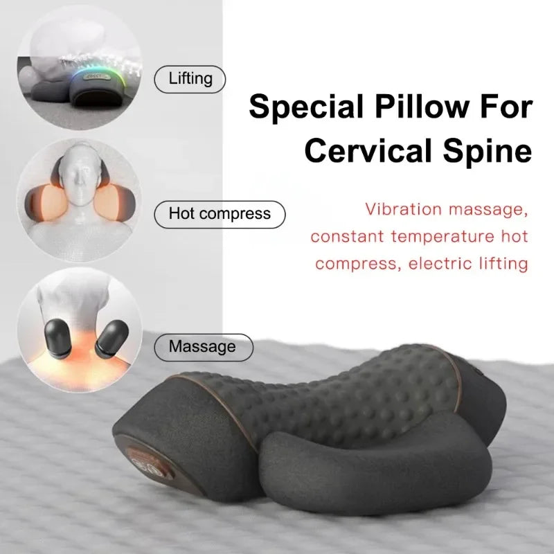 Coussin Cervical Chauffant Massage & Étirement